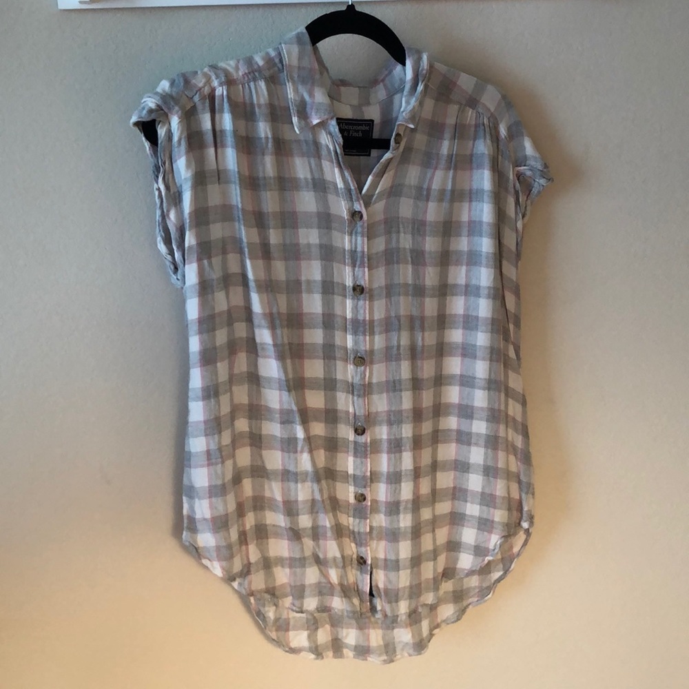 Abercrombie & Fitch Short Sleeve Flannel M